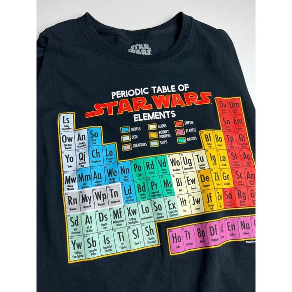 Star Wars Men T Shirt Periodic Table Of Elements Sleeveless Tank Top Small S - Picture 2 of 4